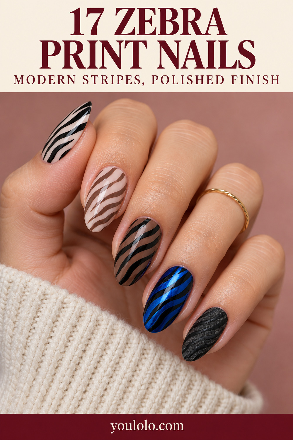 17 Zebra Print Nails Ideas With a Modern, Polished Finish