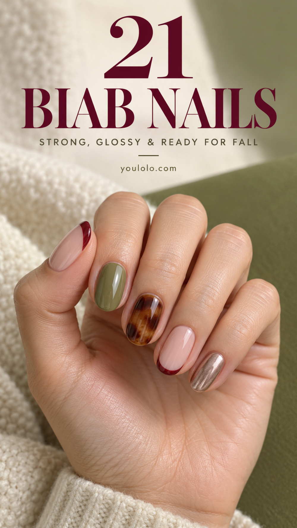 BIAB Nails Inspiration: 21 BIAB Nails Inspiration Ideas for a Strong, Glossy Fall Manicure