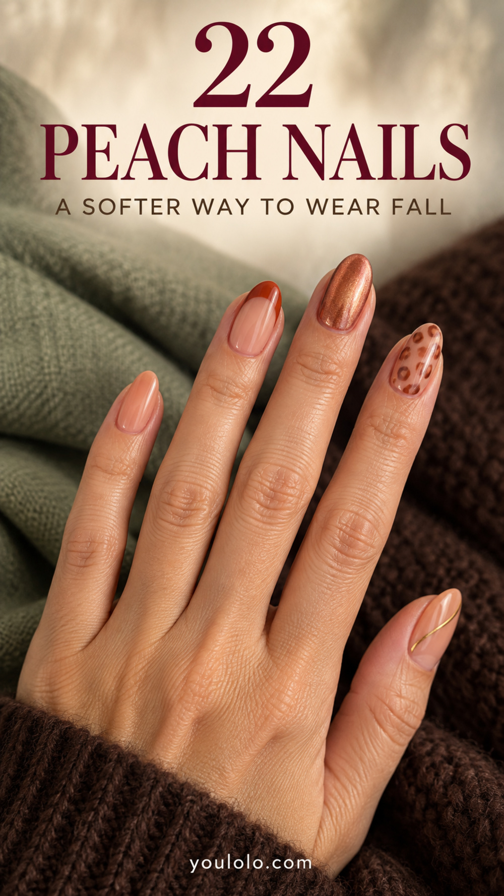 Peach Nails: 22 Peach Nails Ideas for a Warm Autumn Manicure