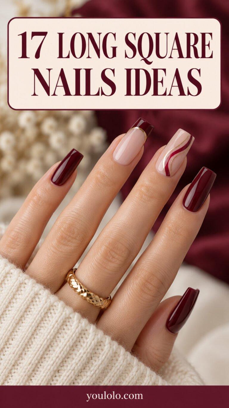 17 Long Square Nails Ideas With Clean, Fashion-Forward Proportions