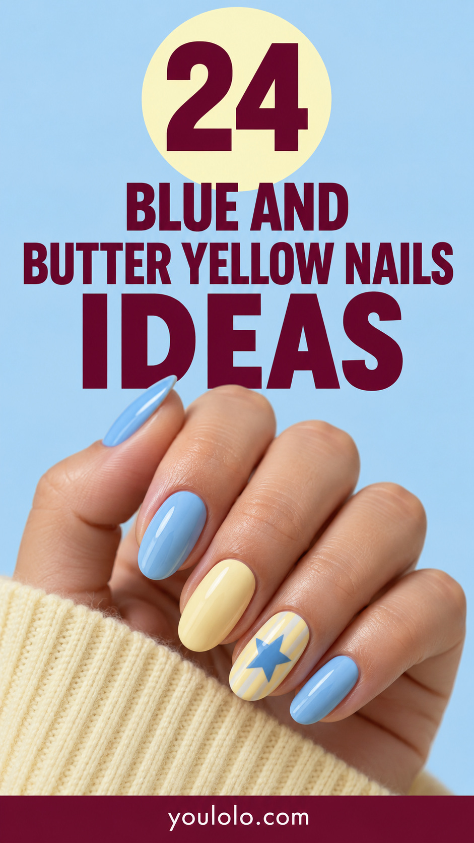 Butter yellow nails inspiration cover with 24 manicure ideas