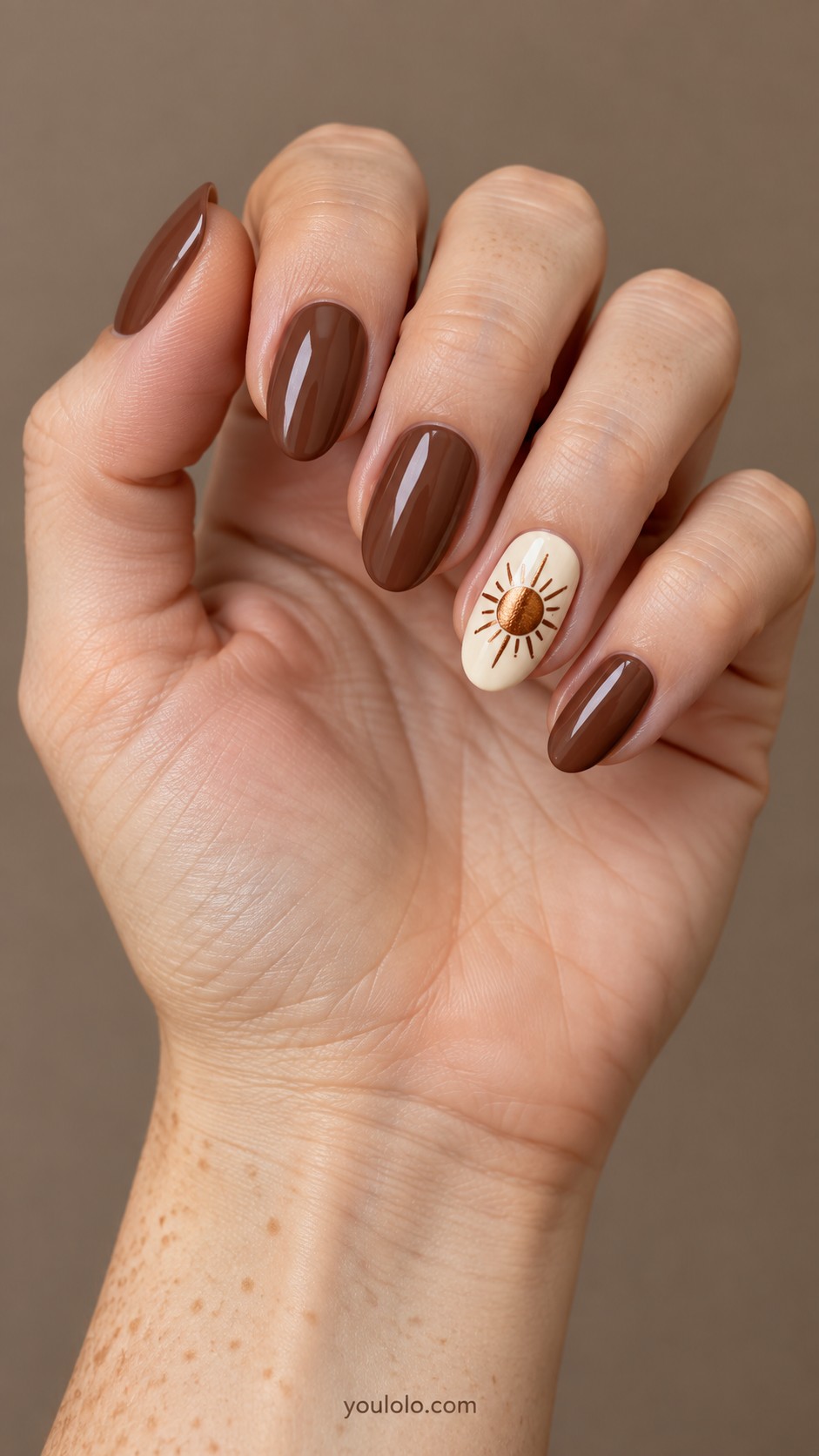 Witchy Nails — Copper Tarot Sun