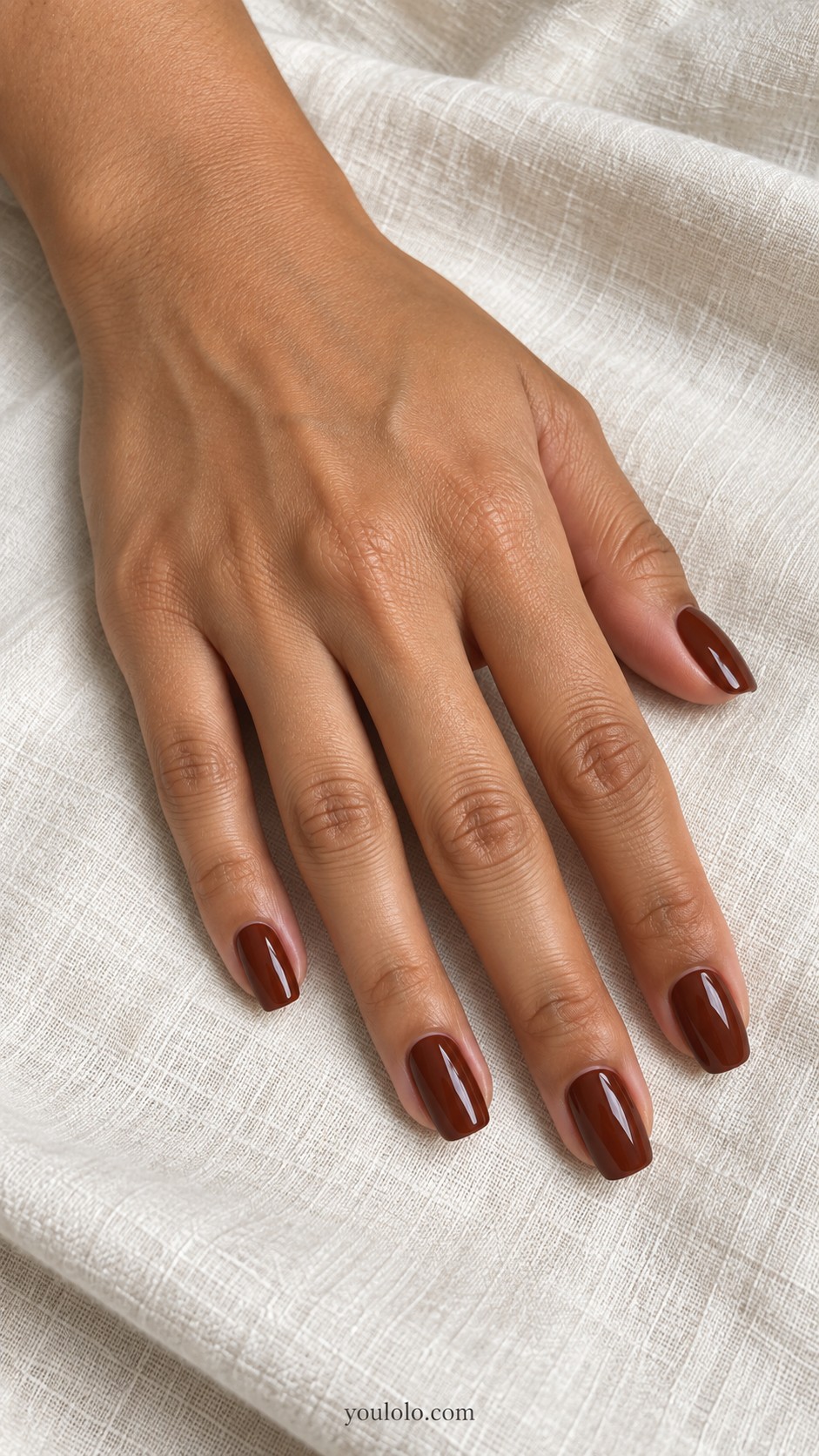Fall Nail Colors — Chestnut Brown Gloss