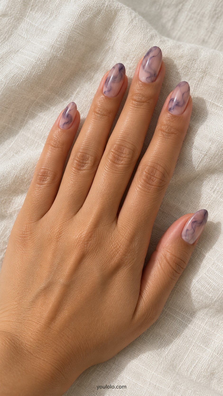 Witchy Nails — Smoky Violet Wisps