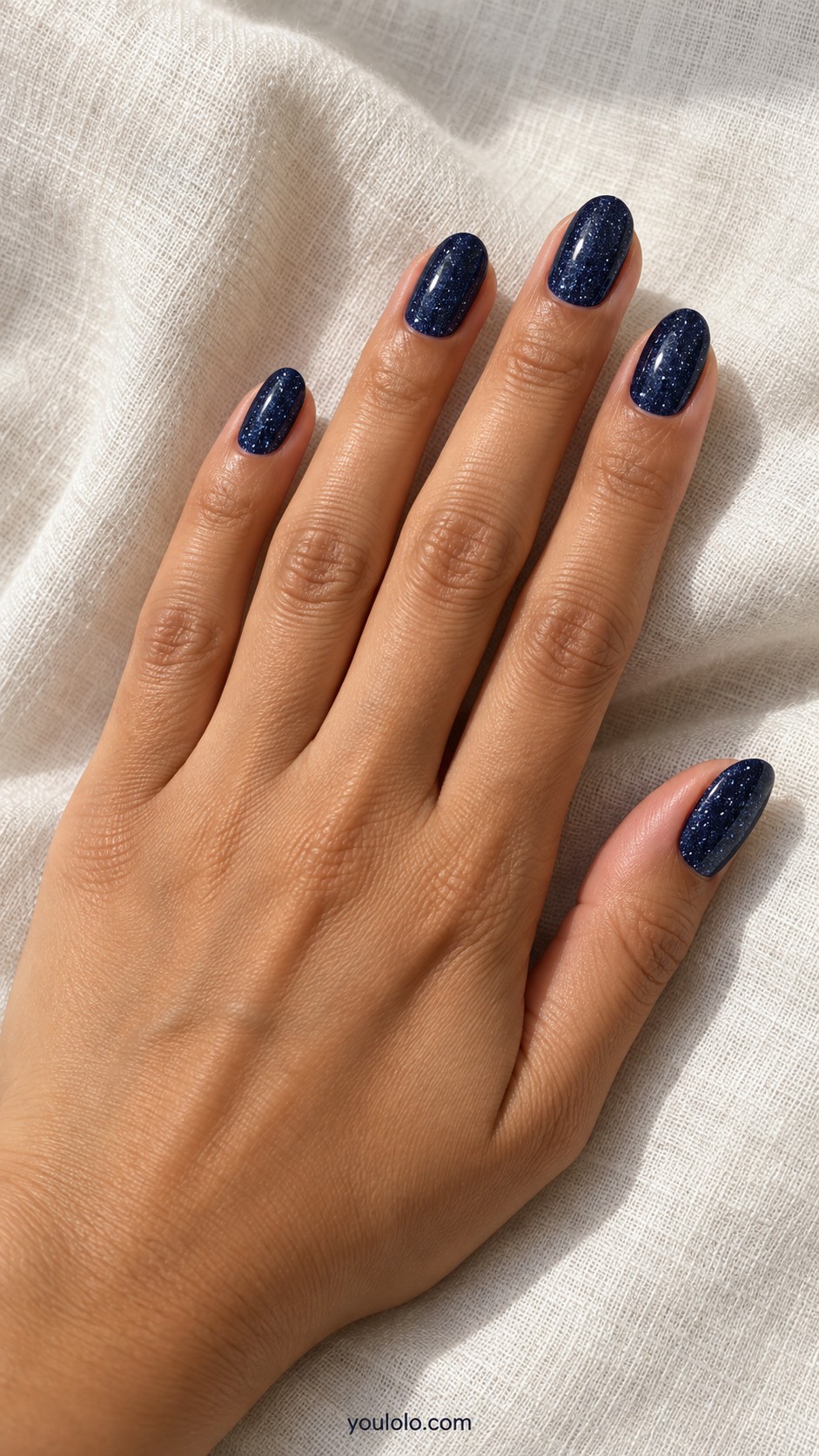 Dark Nails — Midnight Blue Fine Sparkle