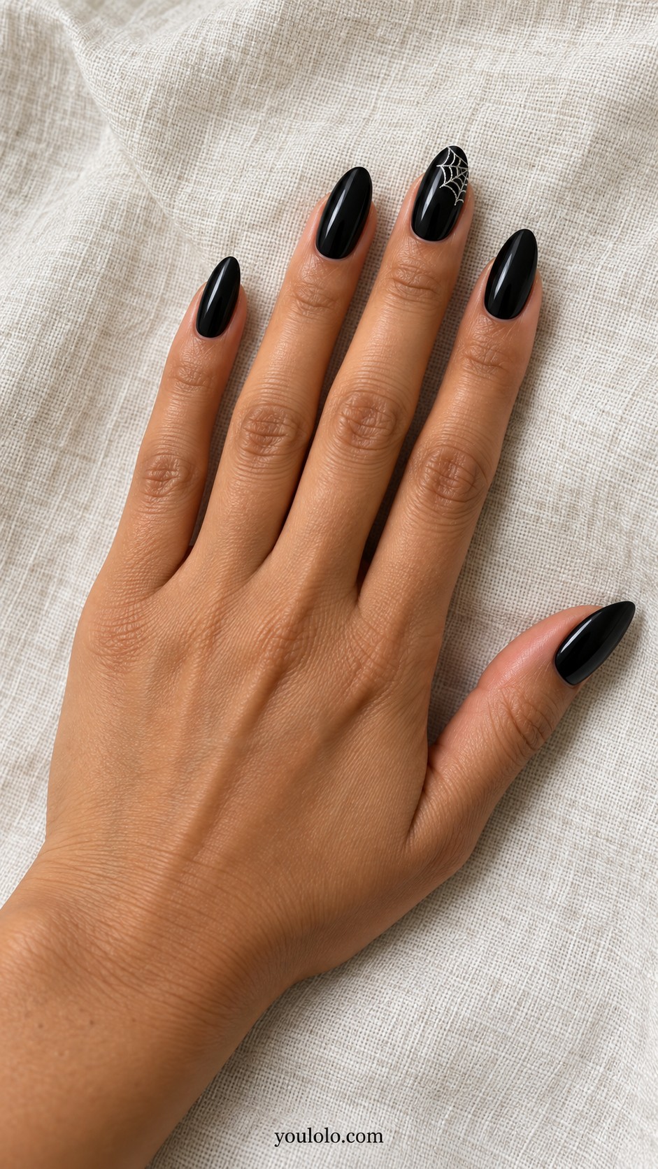 Witchy Nails — Silver Spiderweb Corner