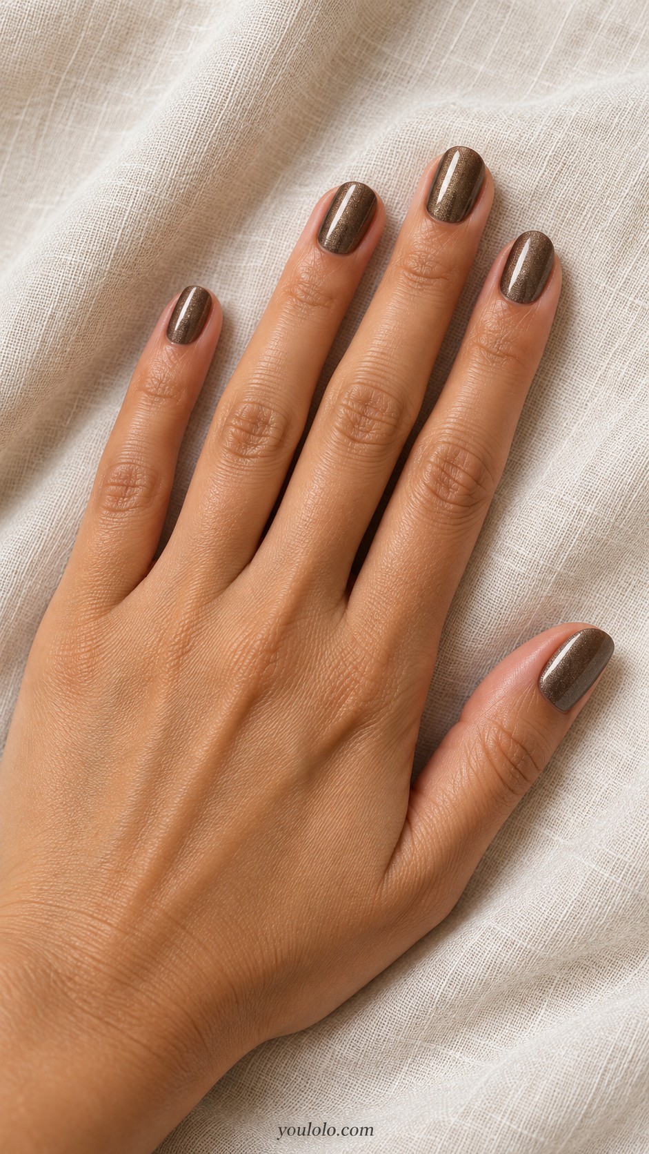 Fall Nail Colors — Smoky Bronze Metallic