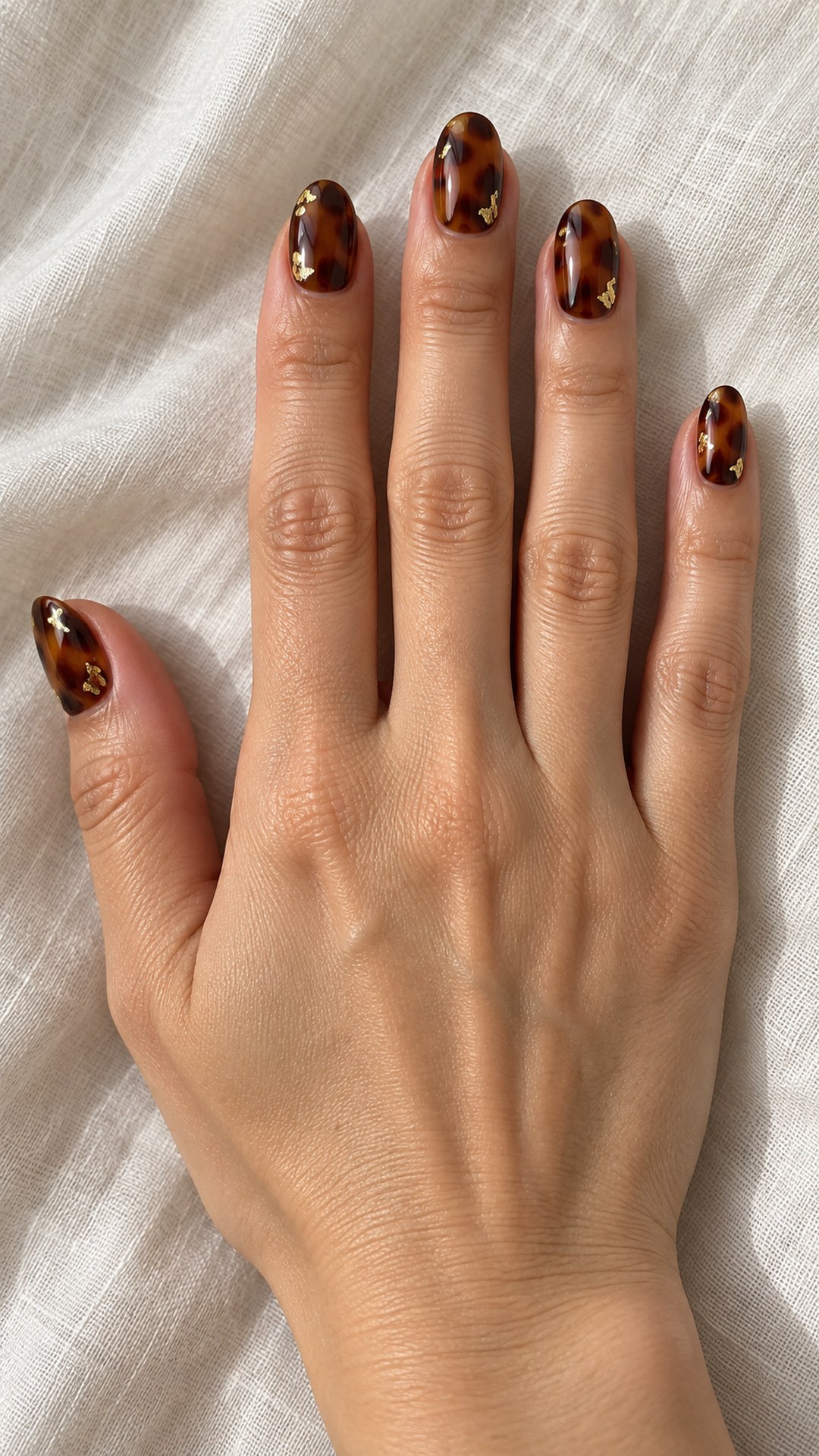 tortoise nails — Tortoise with Sparse Gold Flecks