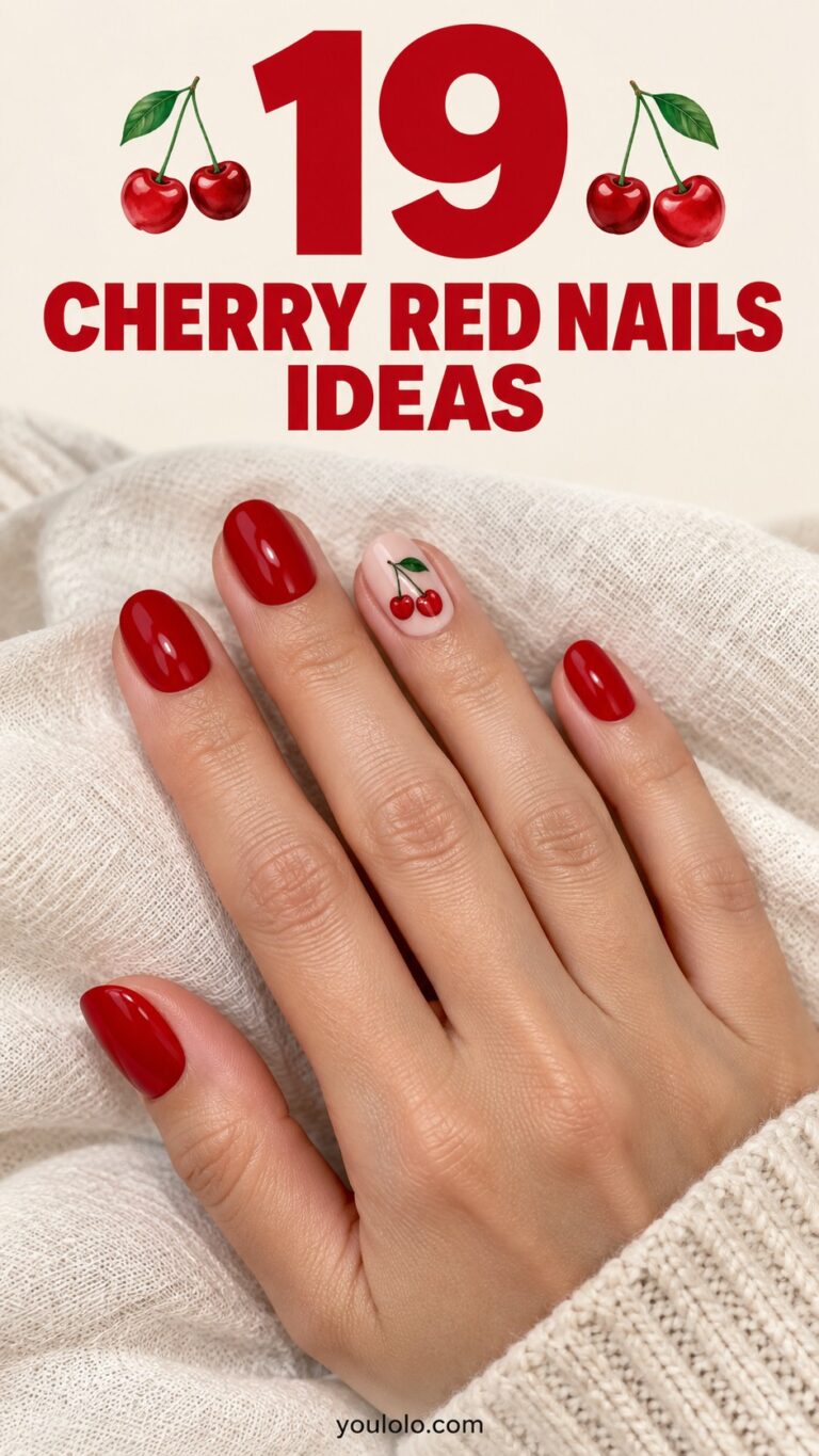 19 Cherry Red Nails: Beautiful Manicure Ideas