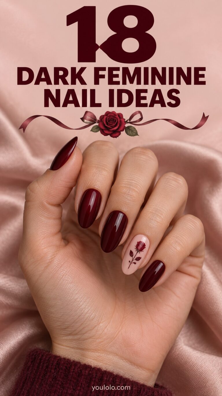 18 Dark Feminine Nails: Elegant Romantic Ideas