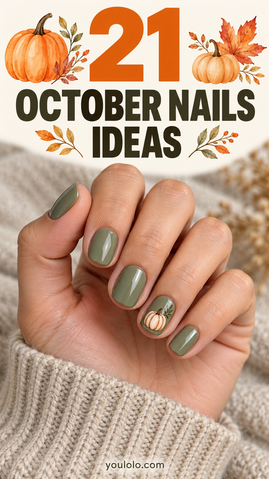 21 October Nails: Cozy Autumn and Halloween Ideas
