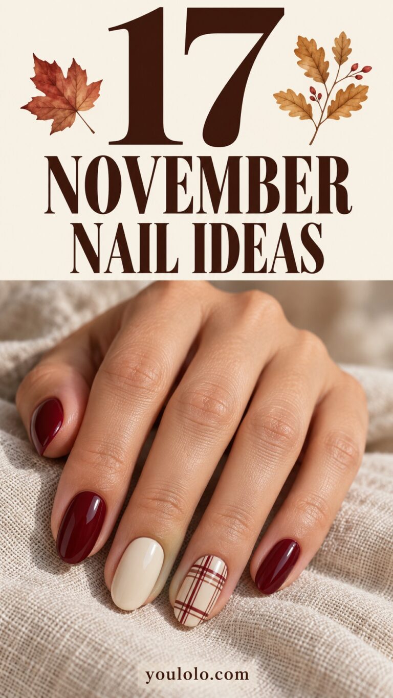 17 November Nails Ideas for a Cozy, Polished Fall Look