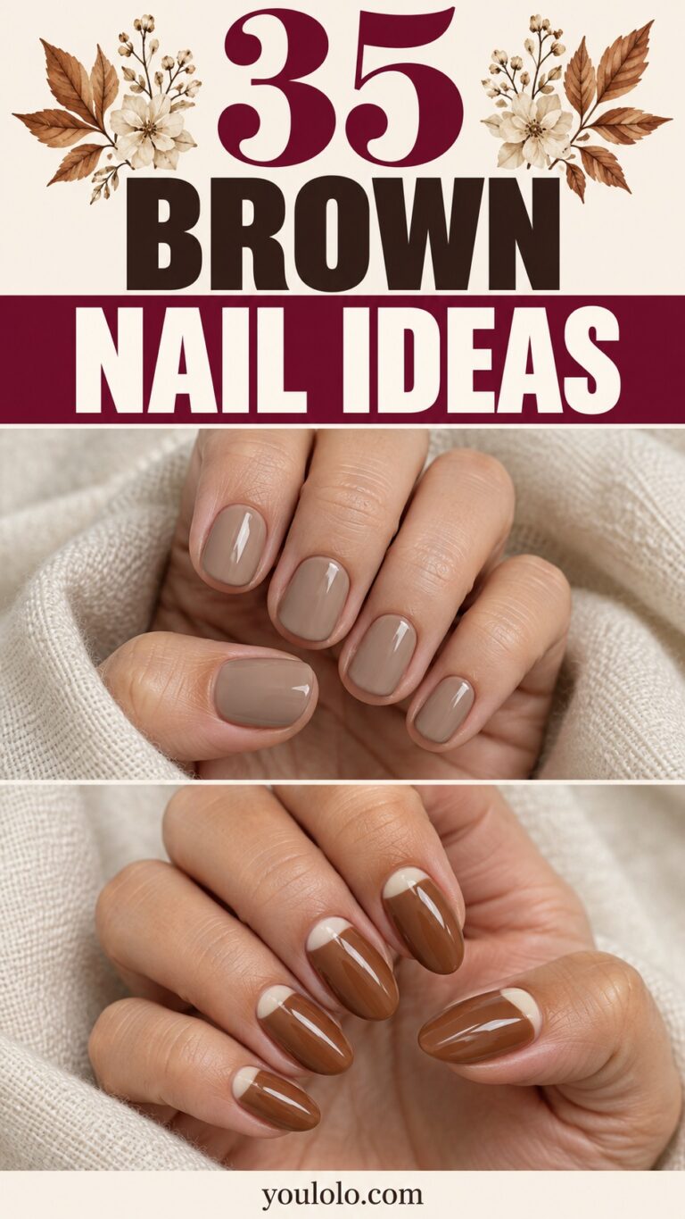 35 Brown Nails: Beautiful Latte and Caramel Design Ideas