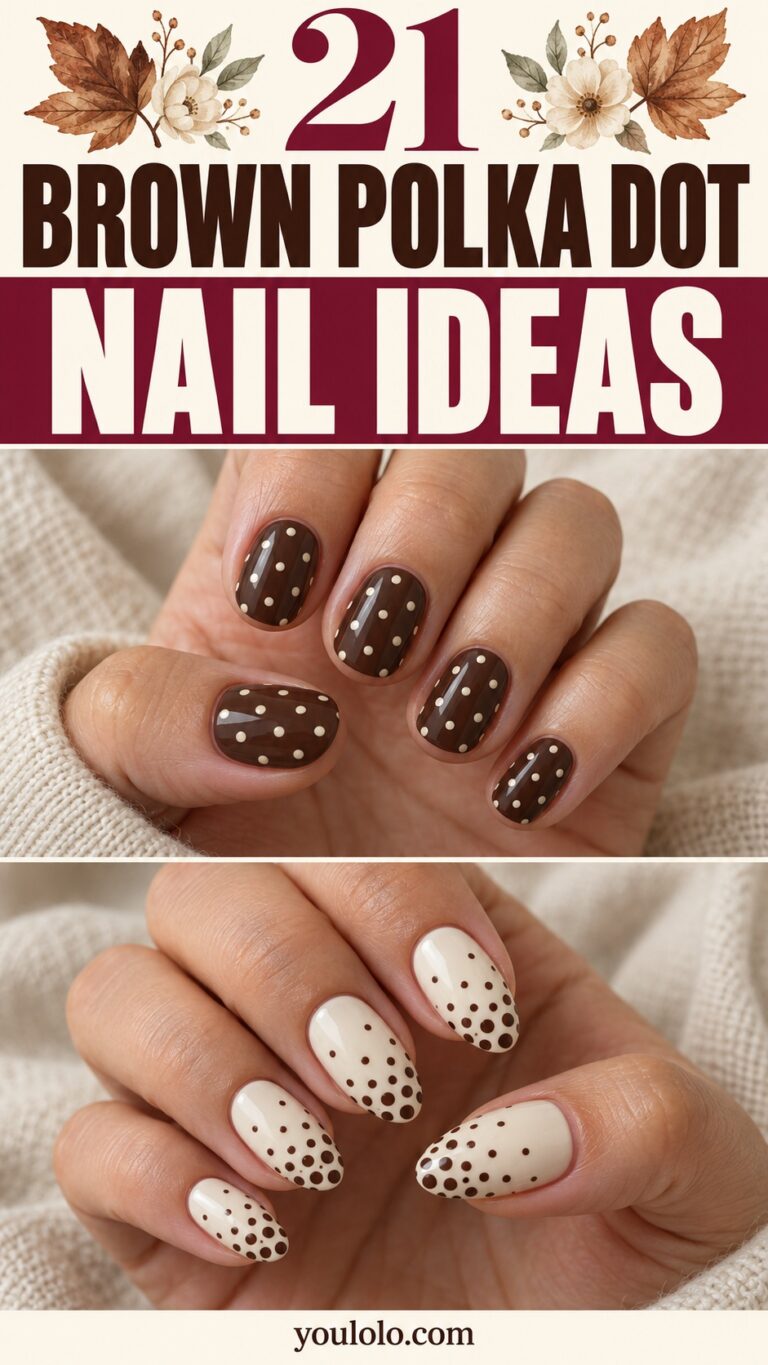 21 Brown Polka Dot Nails: Beautiful Playful Design Ideas
