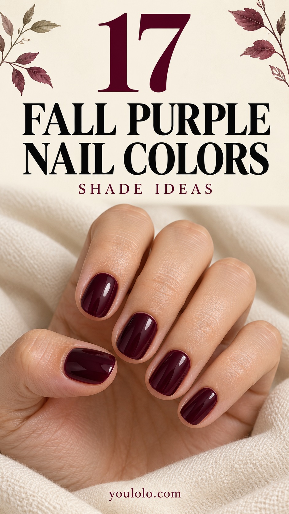 17 Fall Purple Nail Colors from Mauve to Mulberry