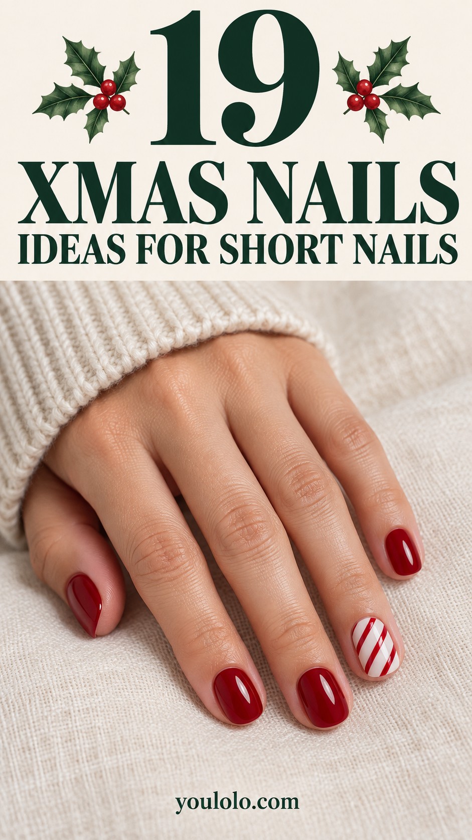 19 Xmas Nails Ideas for Short, Festive Manicures