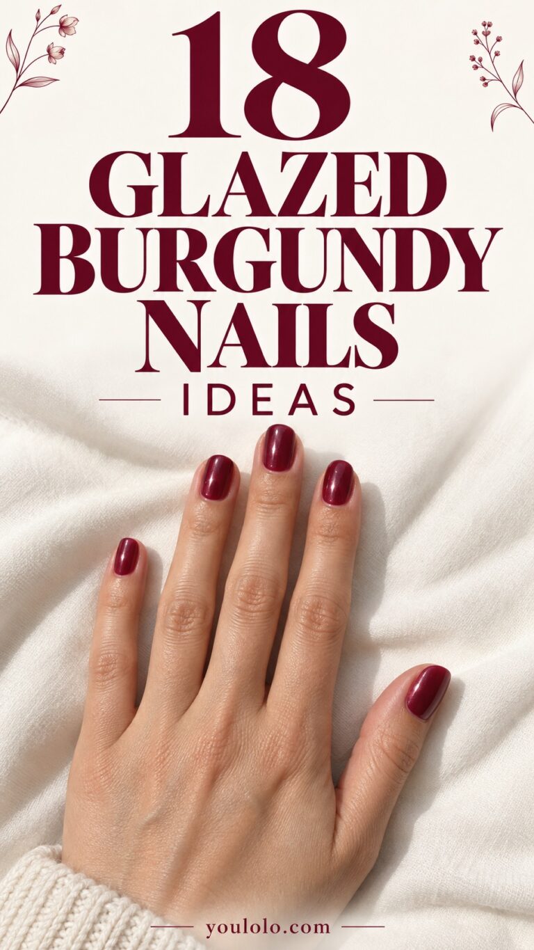 18 Glazed Burgundy Nails Ideas with a Soft Wine Glow