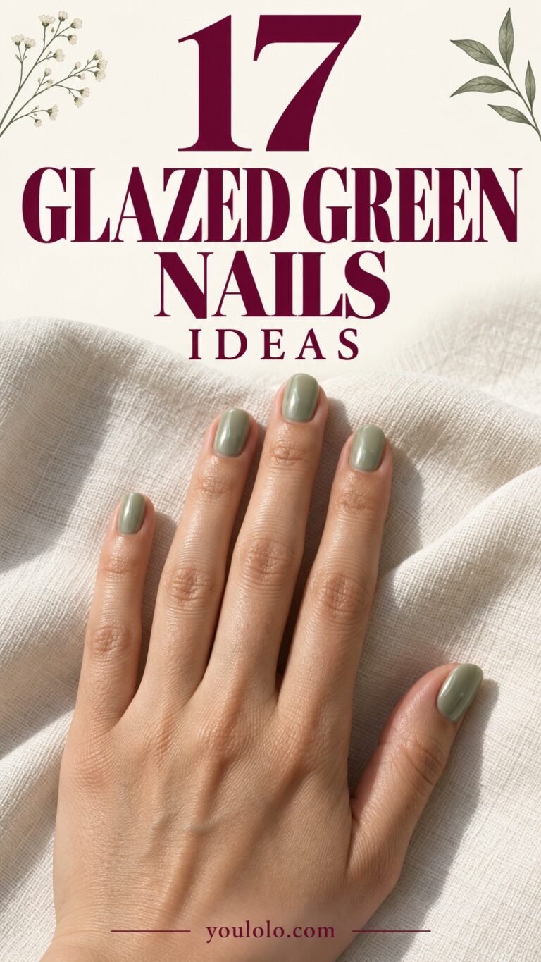 17 Glazed Green Nails Ideas from Sage to Deep Forest