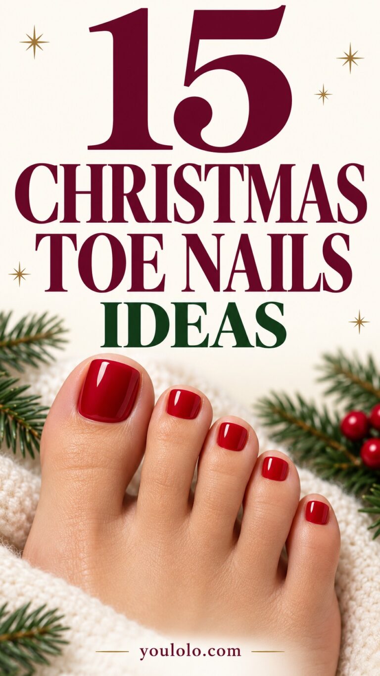 15 Christmas Toe Nails for a Festive Holiday Pedicure