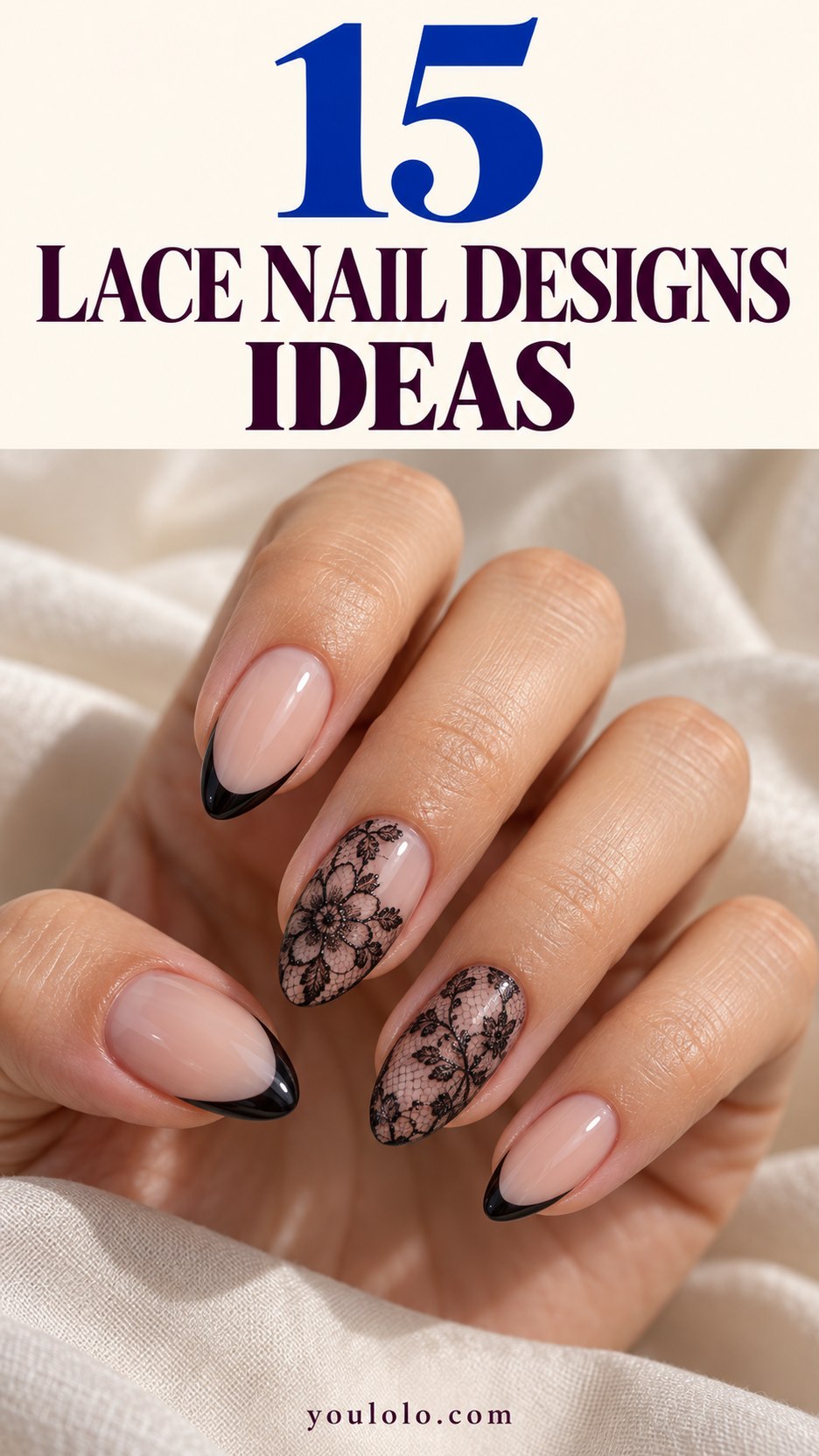 15 Lace Nail Designs for a Romantic Statement