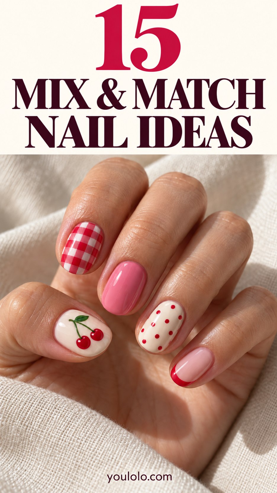 Mix and Match Nails: 15 Coordinated Design Ideas