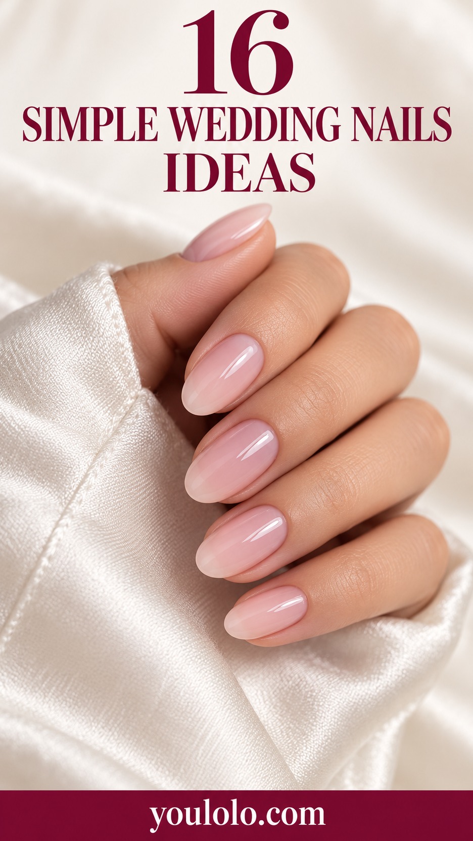16 simple wedding nails ideas with delicate bridal manicure details