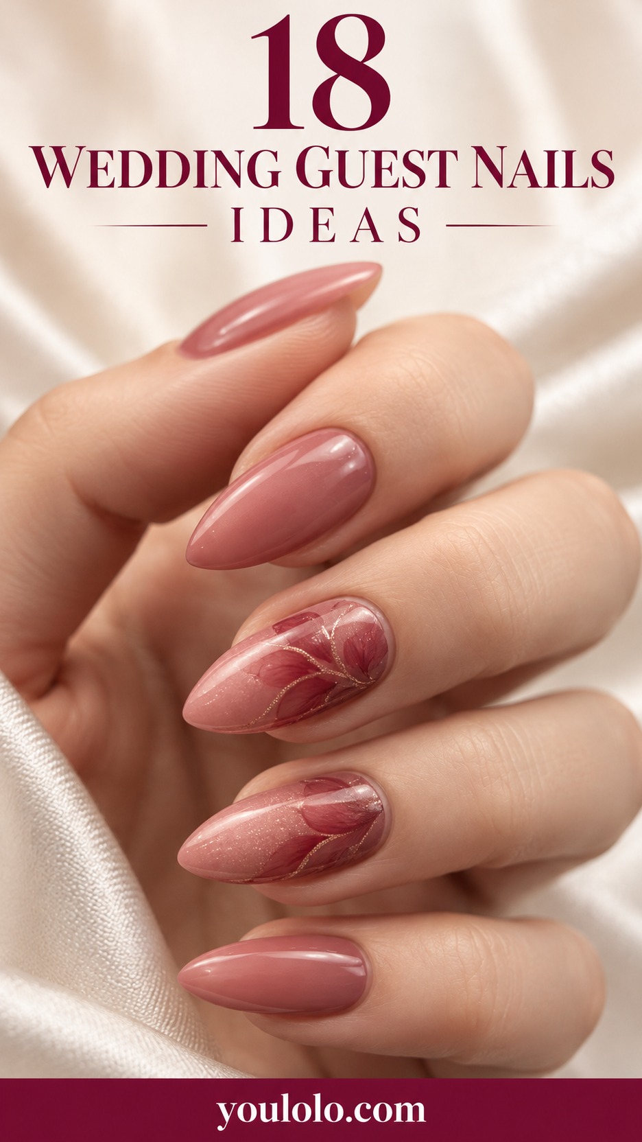 18 wedding guest nails ideas with delicate bridal manicure details